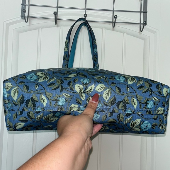 COACH Floral Print Coach Highline Tote Slate/Silver One Size - Picture 2 of 16